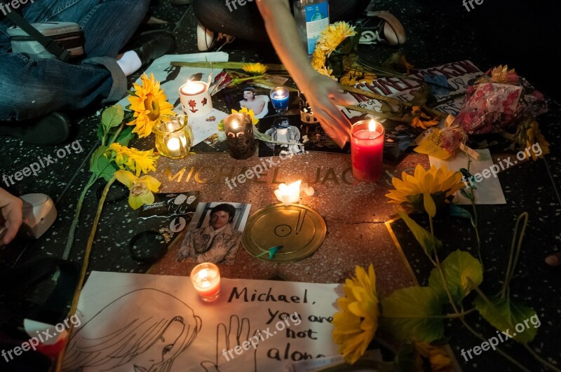 Michael Jackson Walk Of Fame Hollywood Boulevard Los Angeles California