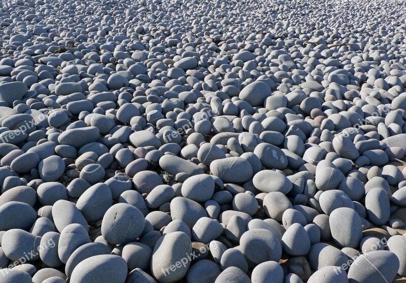 Pebbles Beach Rocks Boulders Stones