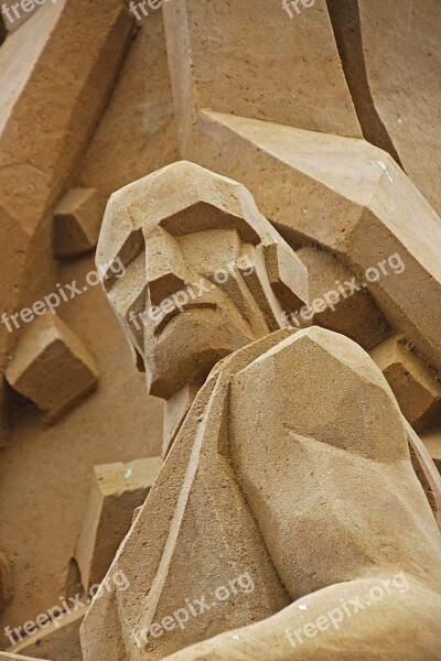 Sand Sculpture Sculpture Sand Denmark Human