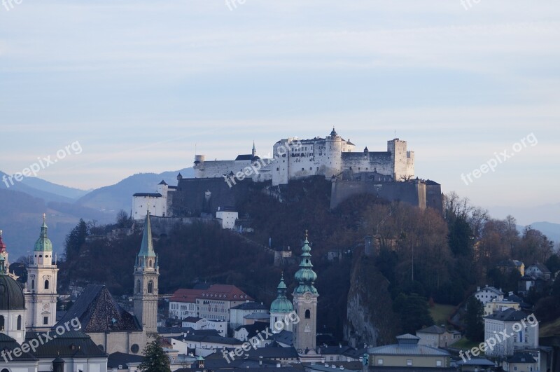 Salzburg City Fortress Historic Center Austria