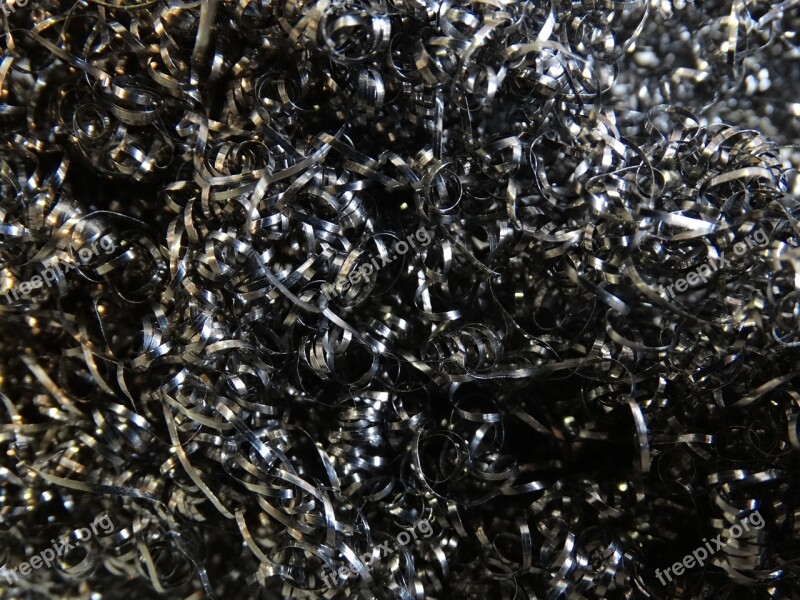 Steel Wool Iron Chip Gloss Shine Metal