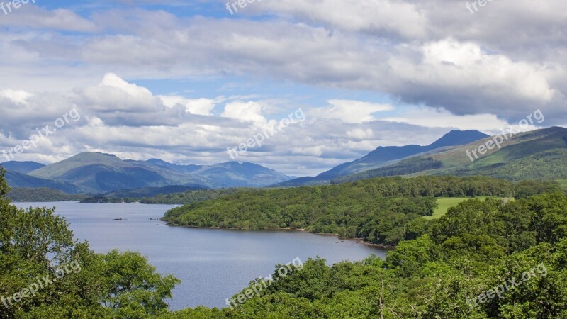 Lake Loch Lomond Hole Scotland Water