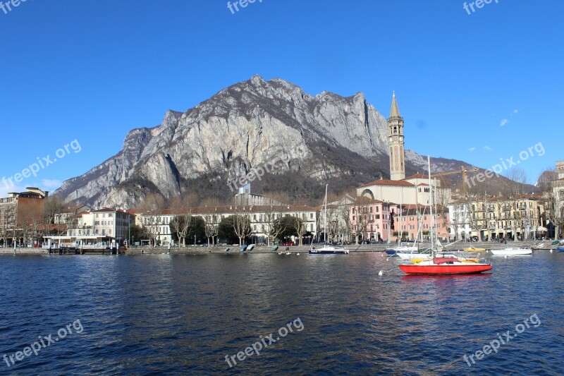 Panorama Di Lecco Lecco Lake Como Lombardy Italy