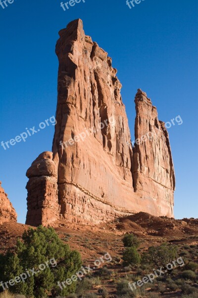 Red Rock Park Landscape Desert Tourism