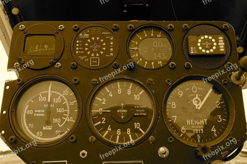 Instruments Dashboard Dials Panel Controls