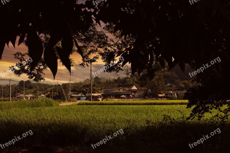 Glow Country Landscape Autumn Rural Landscape