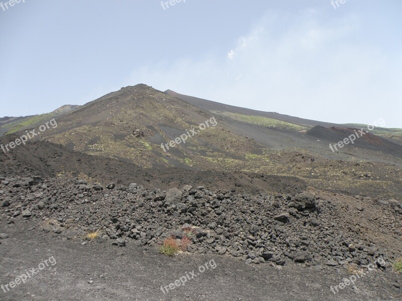 Etna Sicily Landscape Volcano Free Photos