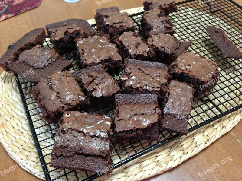 Brownies Food Dessert Chocolate Sweet