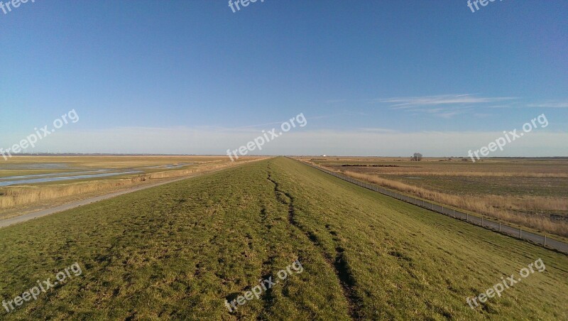 Outer Dike Germany Elbe Balje Free Photos