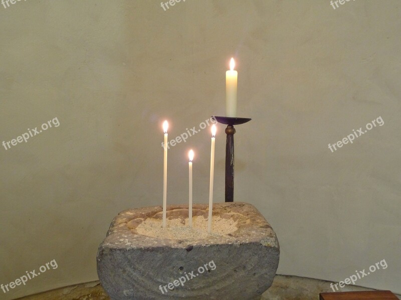 Candlestick Light Church Candle Romanesque