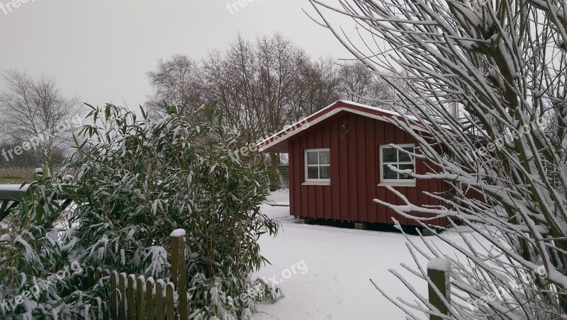 Winter Summer House Snow Sweden Free Photos