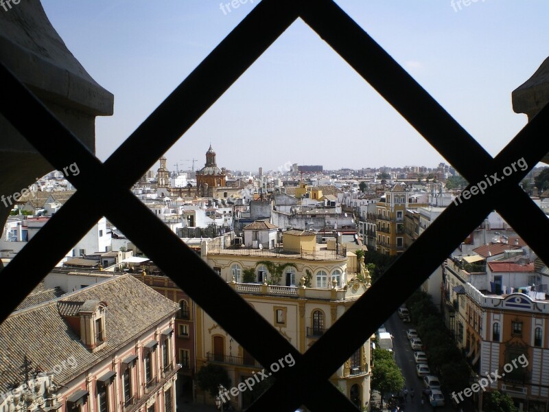 Giralda Views Seville Cathedral Spain