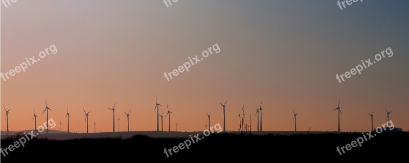 Wind Power Energy Sunset Current Pinwheel