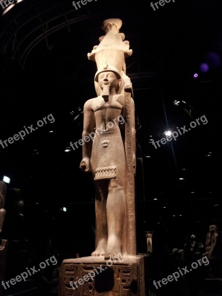 Egyptian Museum Sculpture Antiquity Torino Free Photos