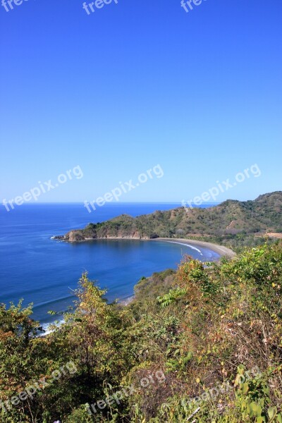 Coast Beach Sea Costa Rica Bank