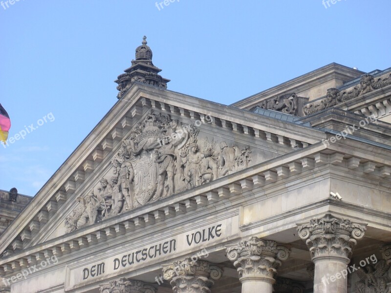 Reichstag Berlin Inscription Free Photos