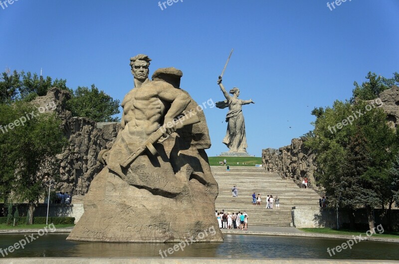 Monument Birthplace Russia Volgograd Mother Motherland