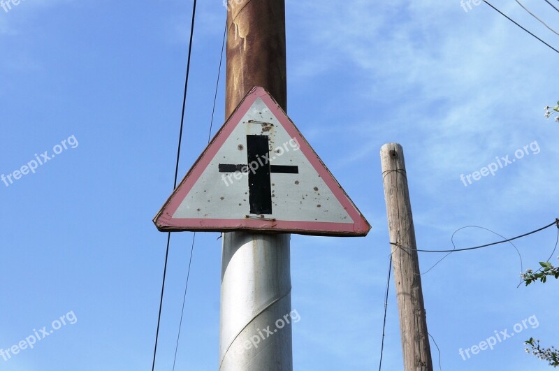 Road Sign Transport Infrastructure Security Free Photos