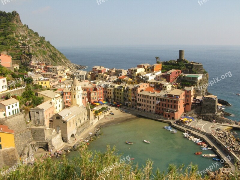 Cinque Terre Italy Adriatic Free Photos