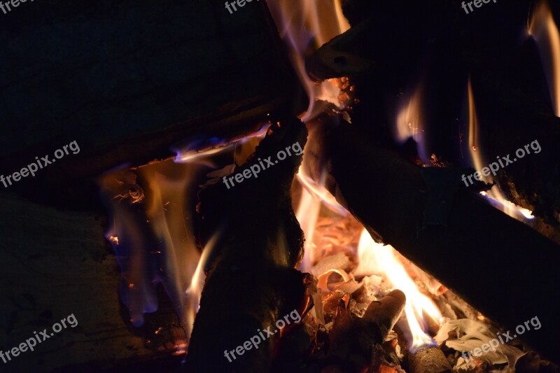 Fire Firebox Fireplace Free Photos