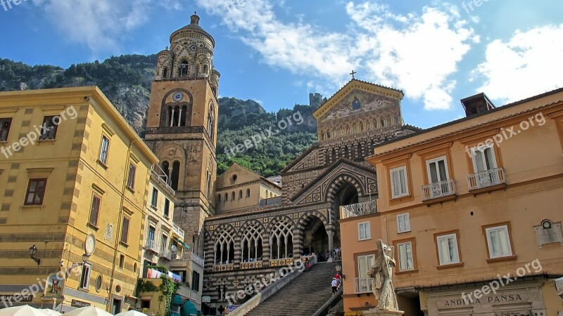 Amalfi Italy Church Cathedral Village