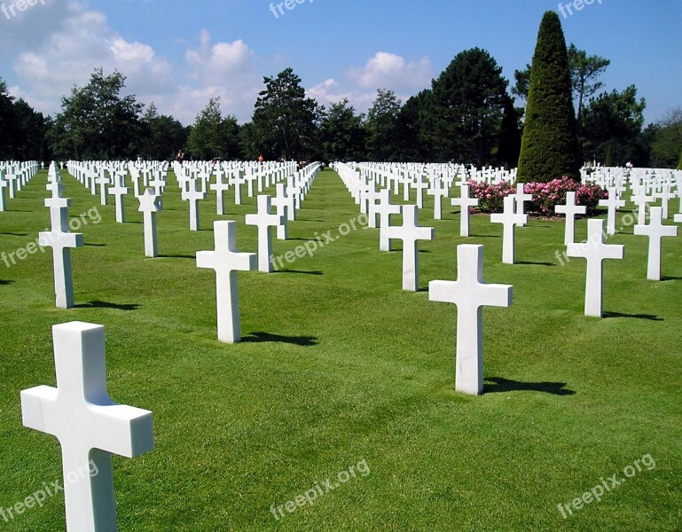 Cemetery American War Soldiers Tombstone