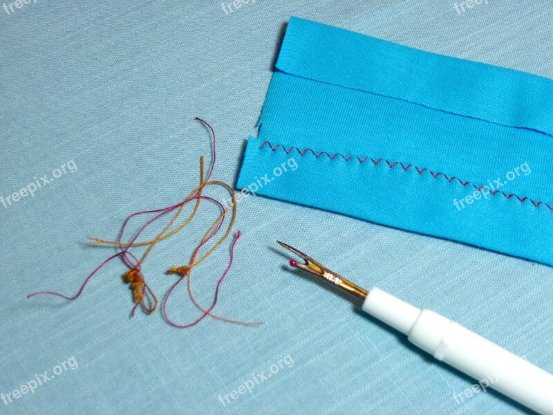 Sewing Unpicking Stitching Sew Stitch