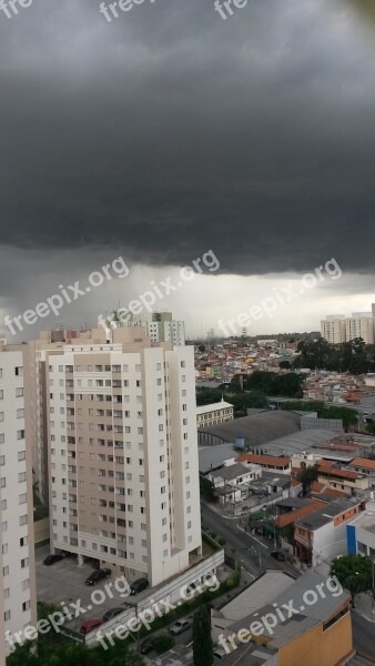 Rain Nature Building City Cloud