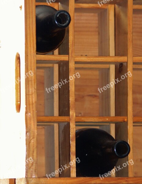 Wooden Box Wine Wine Rack Glass Bottle Storage