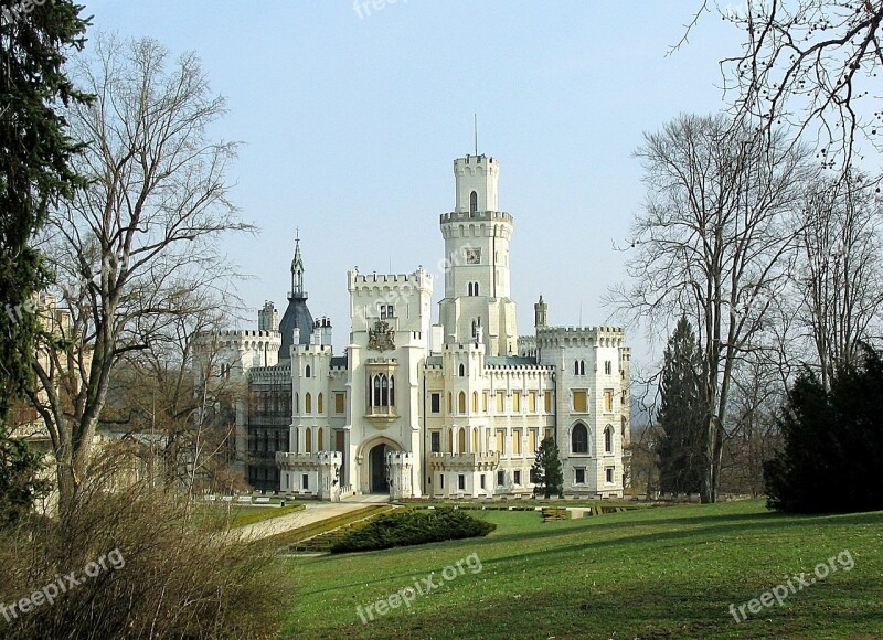 Castle Park Architecture South Bohemia Czech Republic