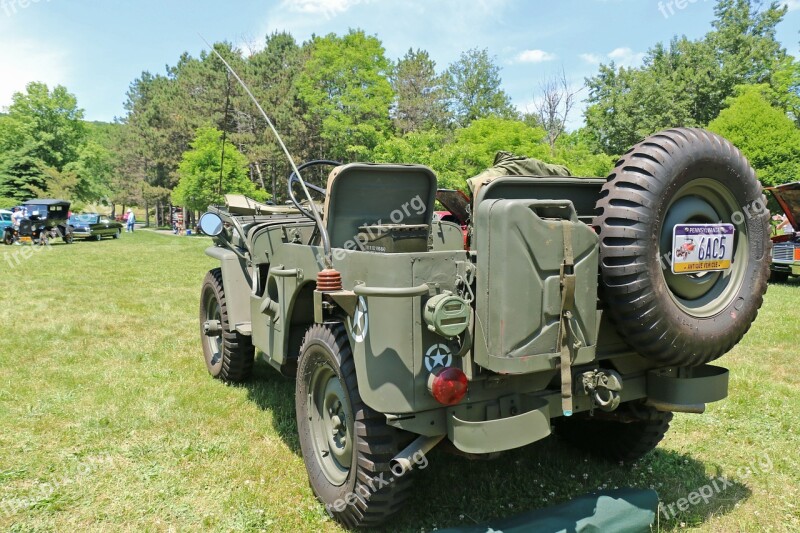 Jeep Military Vehicle Army Vintage