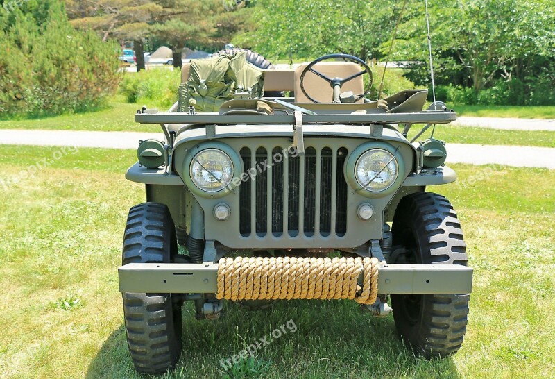 Jeep Military Vehicle Army Vintage