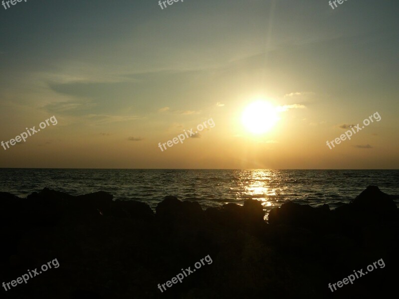 Cartagena Sunset Beach Free Photos