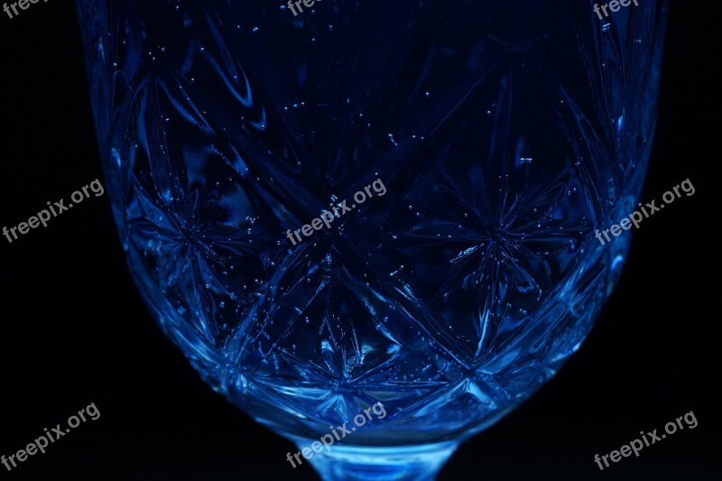 Glass Water Blue Drink Light