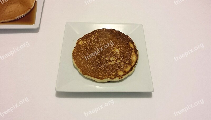 Pancake Honey Breakfast Food Meal