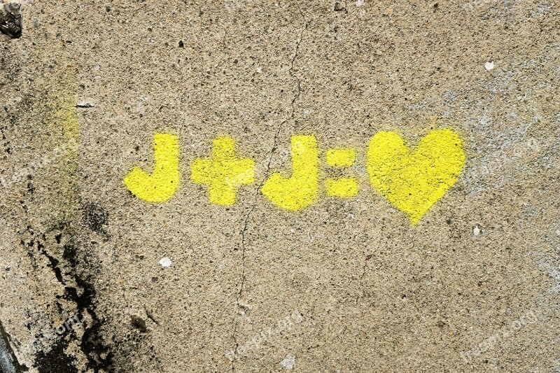 Street Art Asphalt Painting Love