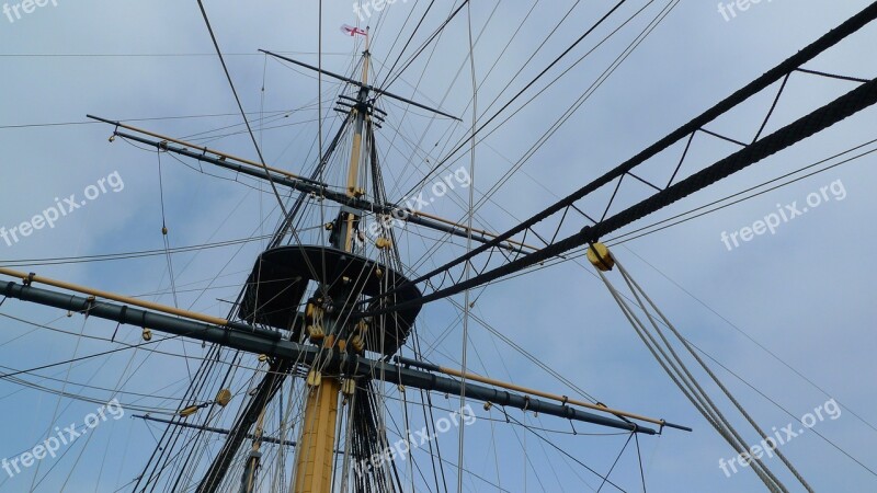 Rigging Sailing Ship Rope Mast Sail