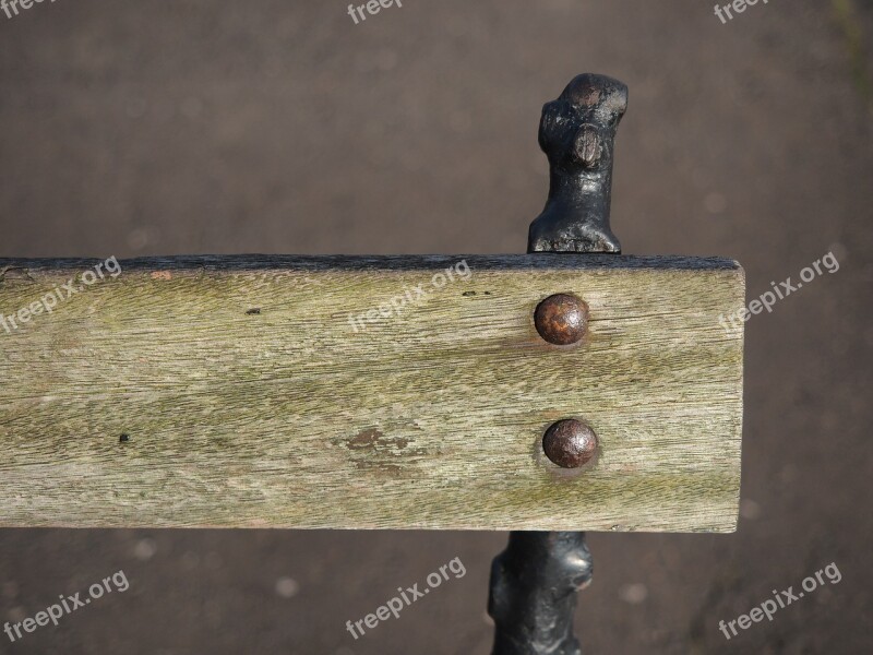 Old Bench Wood Grain Rust