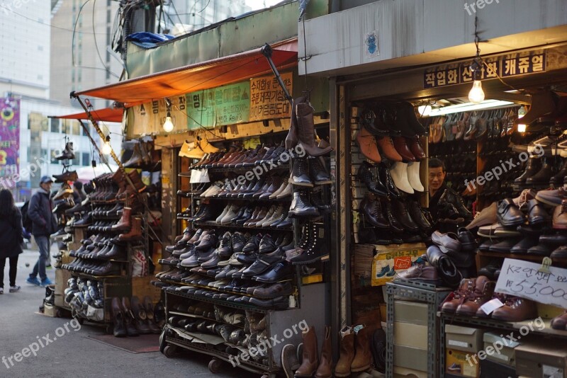 Market Shoe Shop Shoes Shopping Center