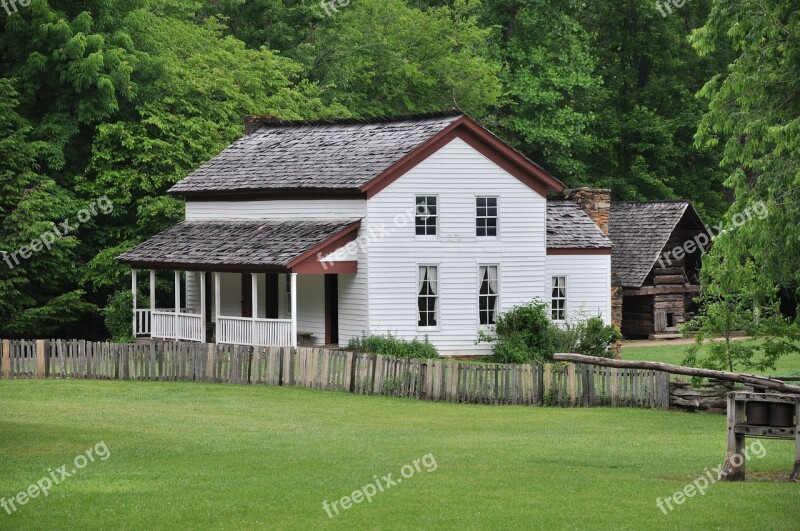 Cades Cove Smoky Mountains Old House Free Photos