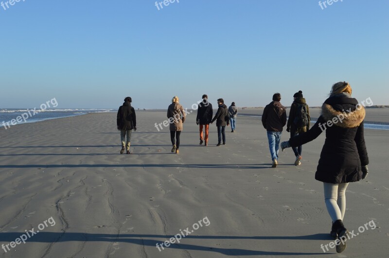 Group Beach Friends Friendship Holiday