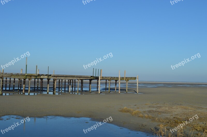 Beach Sea Pier Breakwater Water