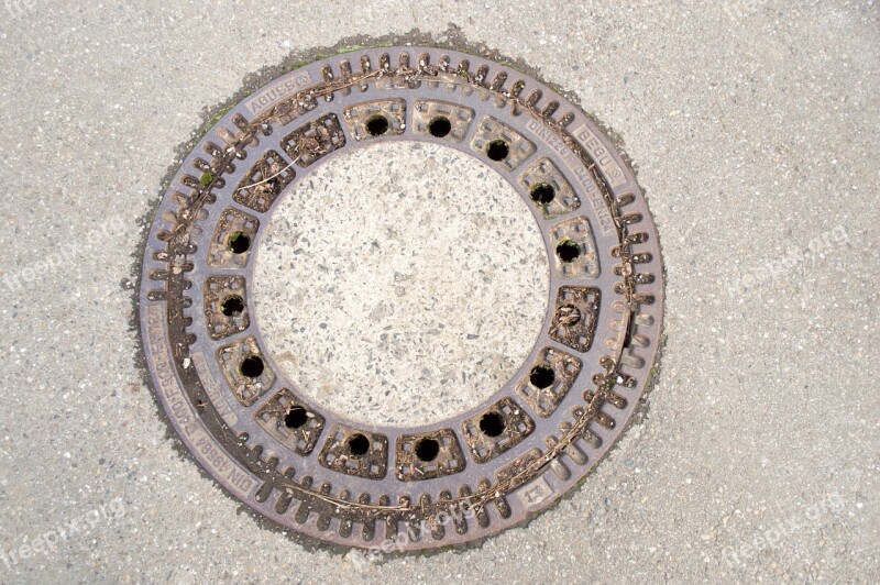 Road Manhole Cover Gulli Free Photos