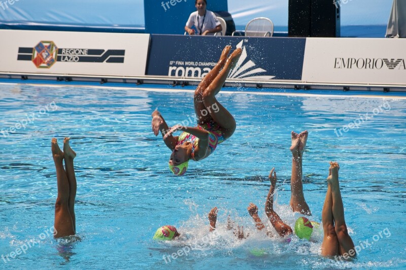 Sport Swimming Synchronized Olympics Diving