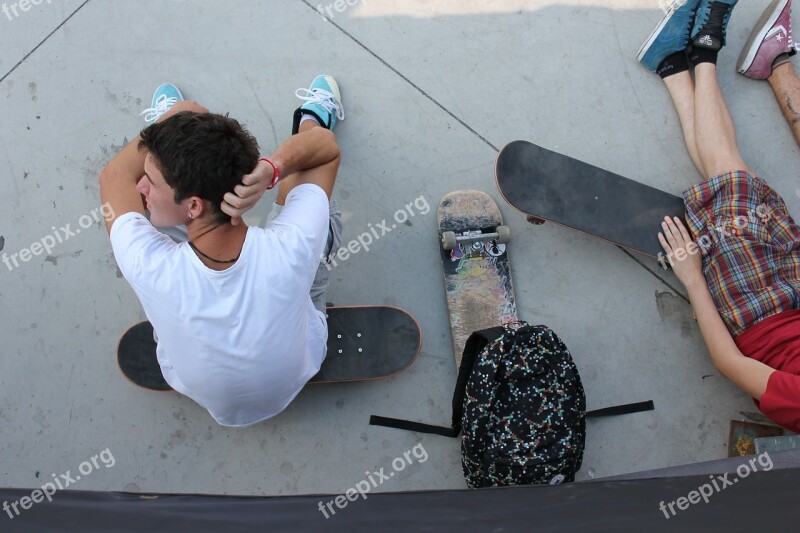 Skate Skateboard Extreme Skater Young