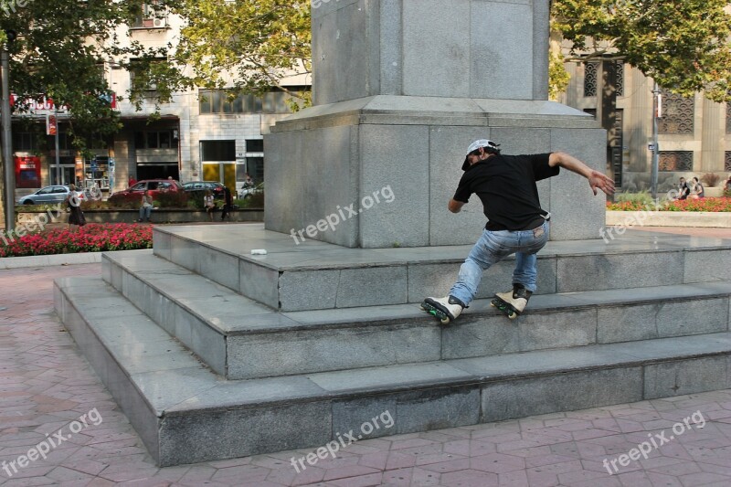 Skate Skateboard Extreme Skater Young