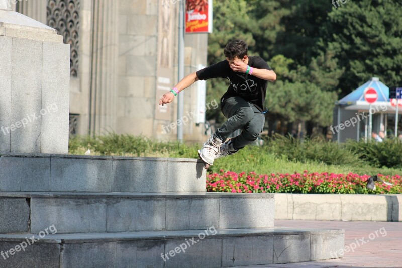 Skate Skateboard Extreme Skater Young