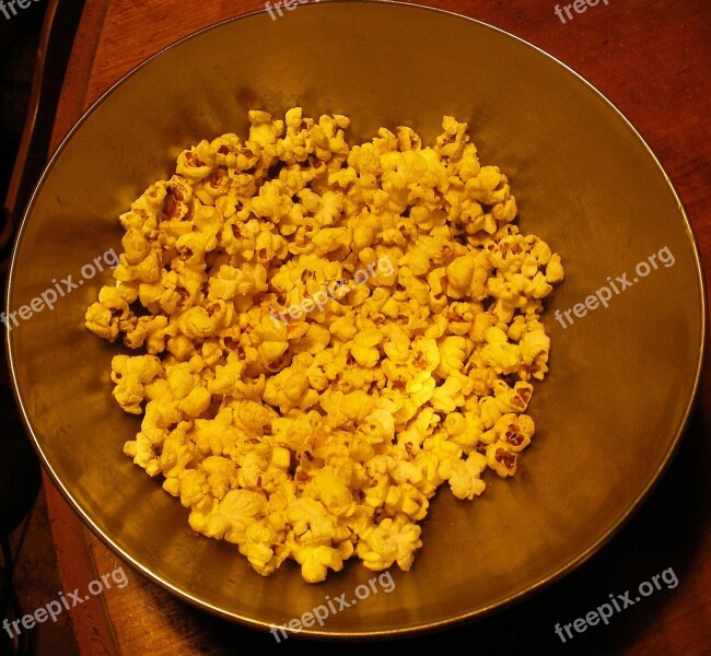 Popcorn Turmeric Snack Free Photos