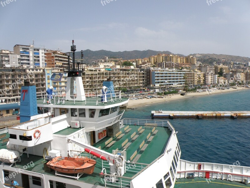 Port Sicily Ship Ferry City