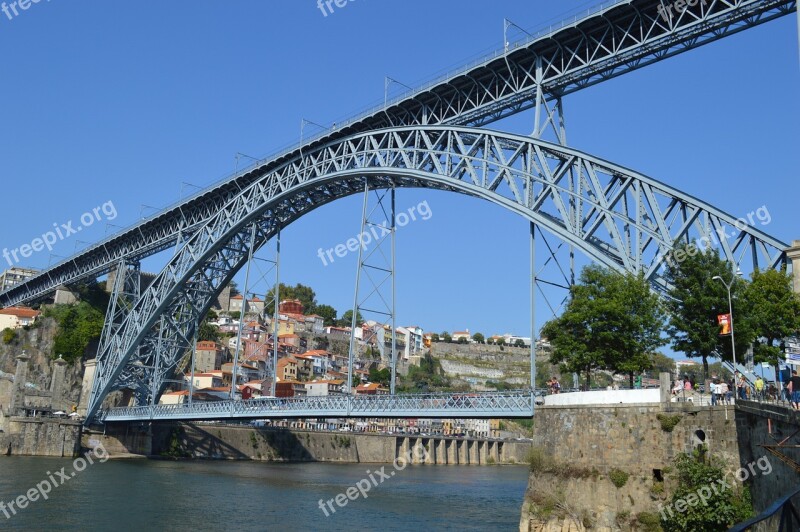 Bridge Postage Portugal River Transport